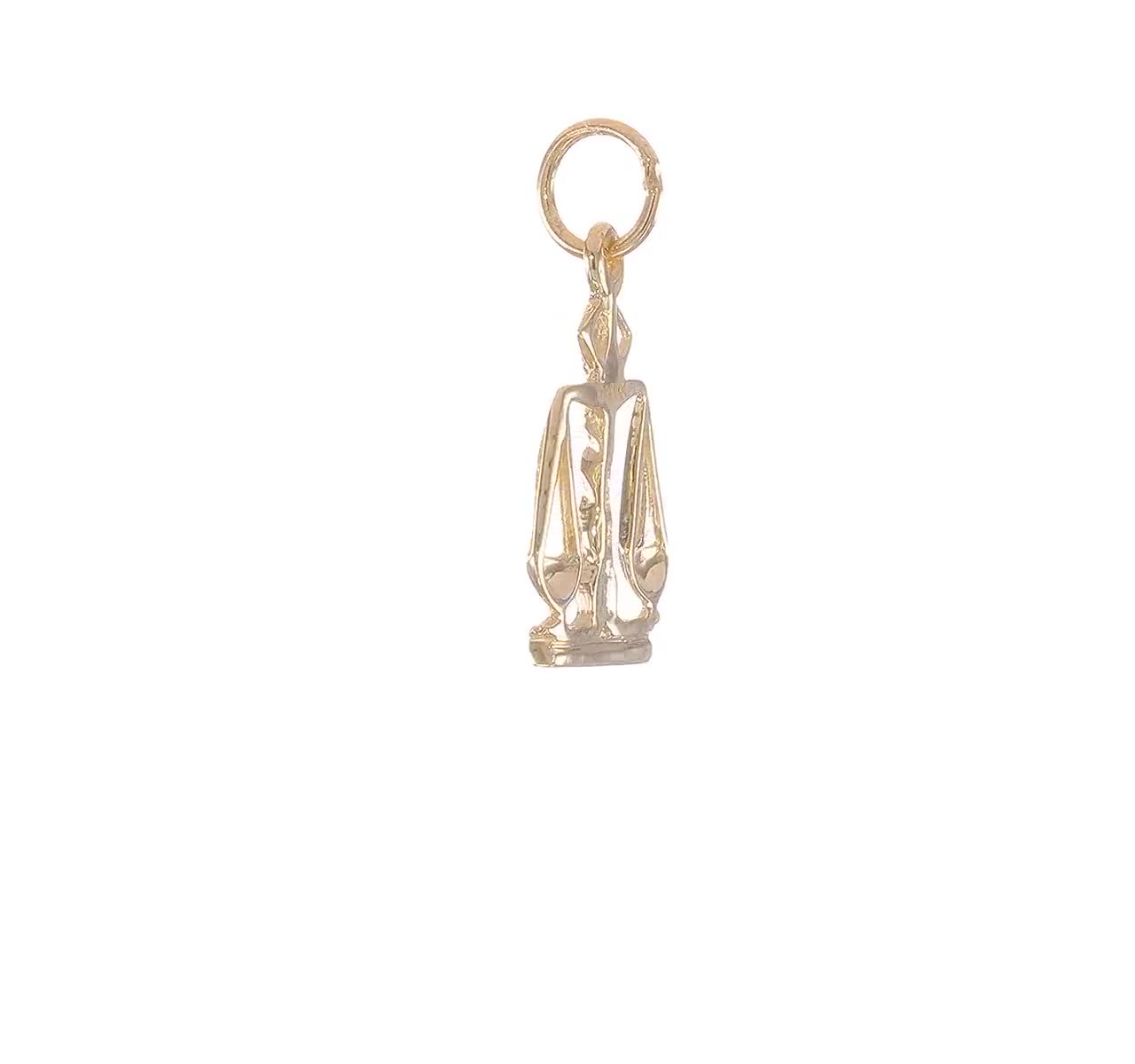 14K Gold Scales of Justice Necklace: Legal Symbol Pendant - Etsy